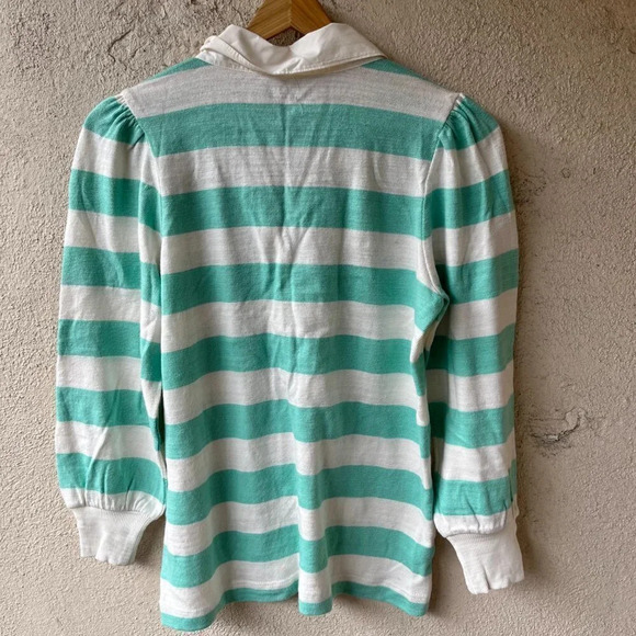 NEW Loft Stripe Polo Long Sleeve Top Size XS - Picture 5 of 5